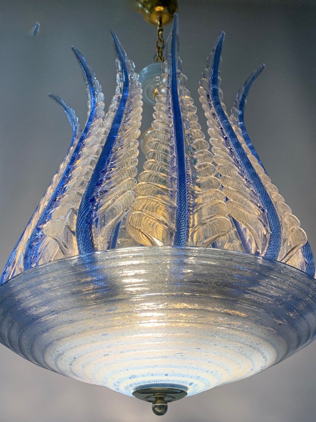 Seguso Murano Chandelier Made In Italy 1960 photo vinterior