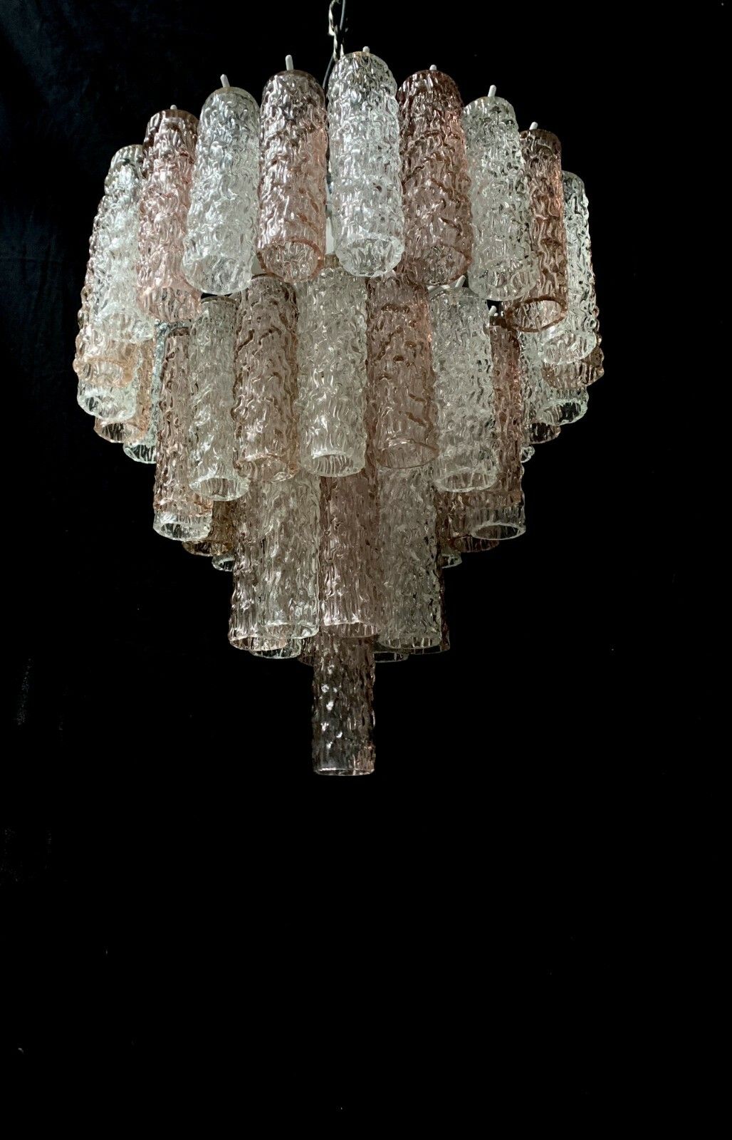 Tube Chandelier 1970s, Murano, Attributed To The Company Venini photo furniture