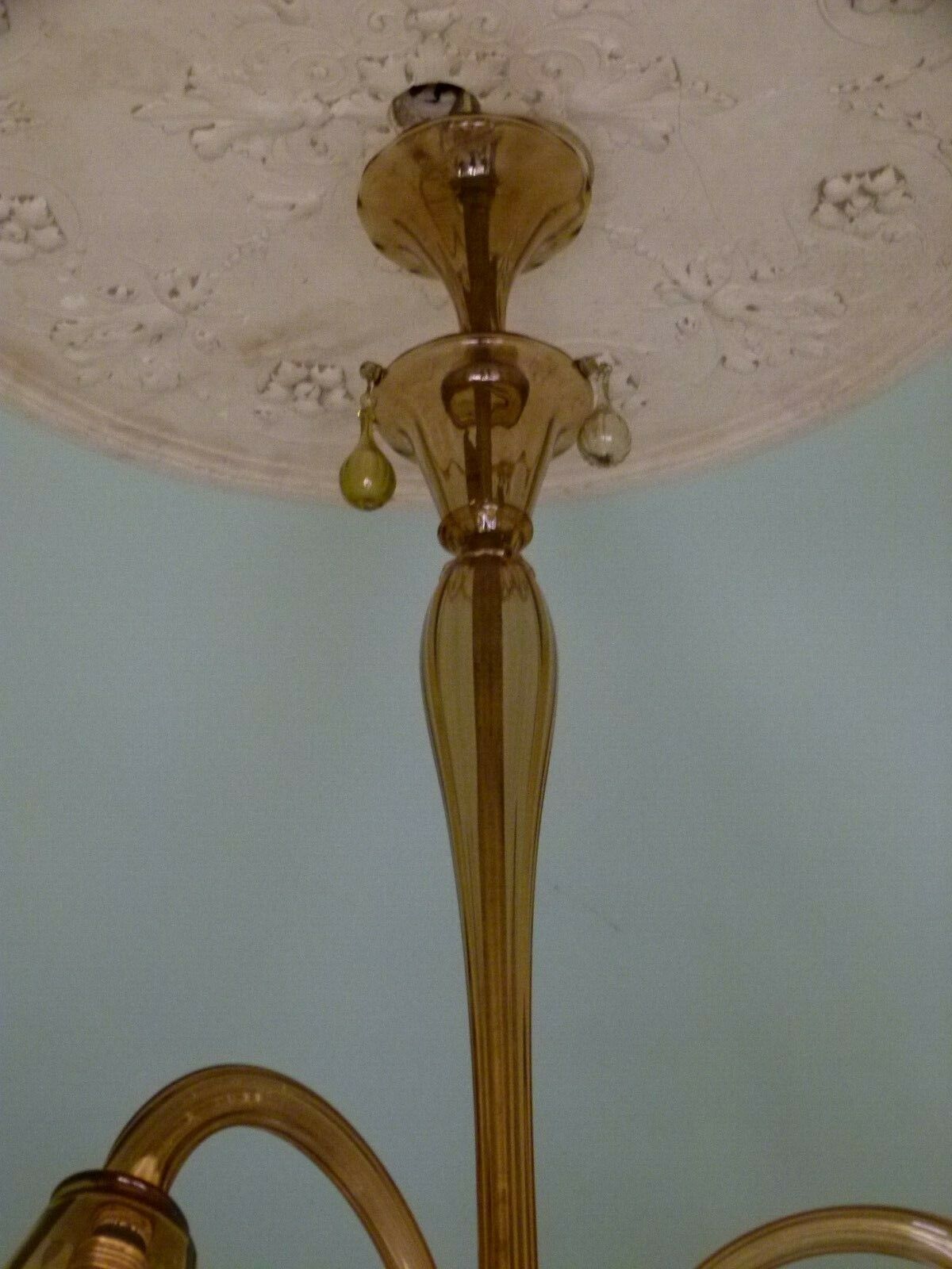 3478.0 Pair Of Chandeliers Venini Rare And Original (Read Well) Chandelier Venini 1920 photo