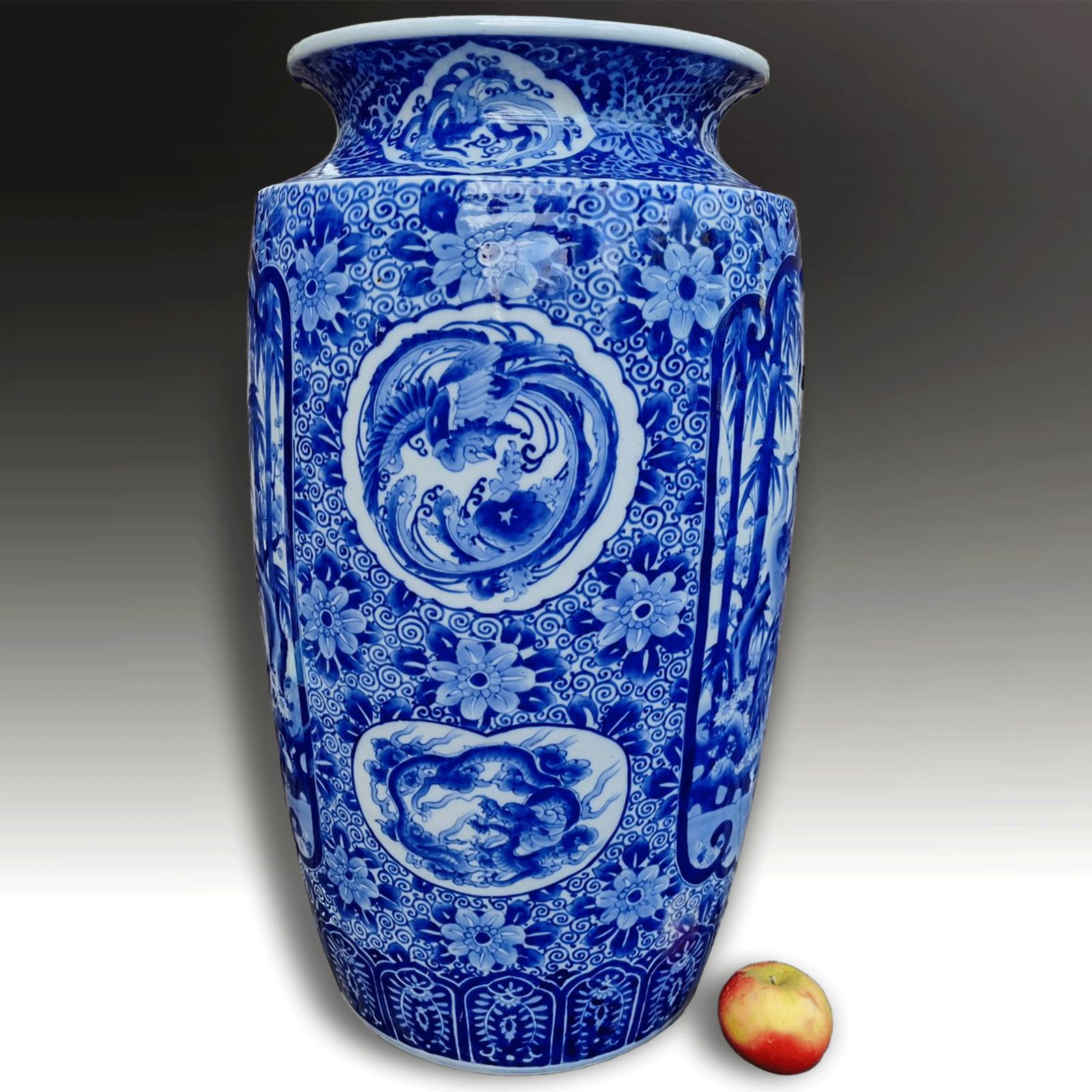 Japanese Arita  Exceptional Meiji Vase 62cm (24.5 Inches) photo for sale
