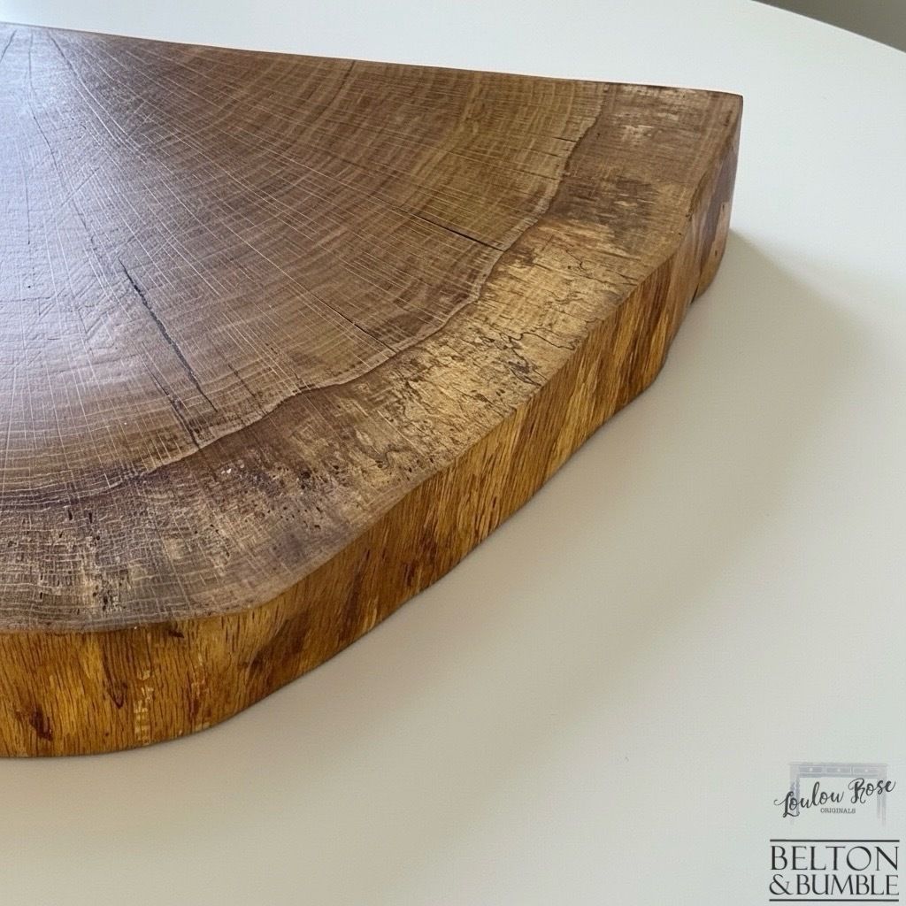 Oak Slice Cheese And Bread Board 40cm photo Home Decor