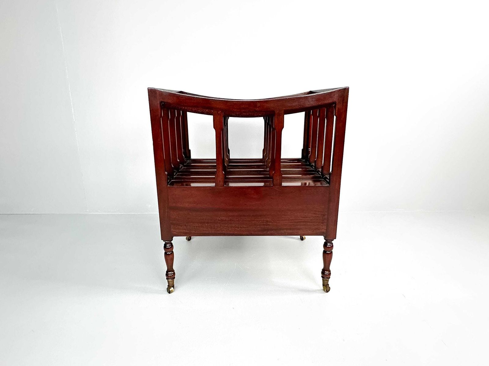 Vintage Mobile Magazine Rack With Walnut Veneer, England, Late 20th Century photo 318.0