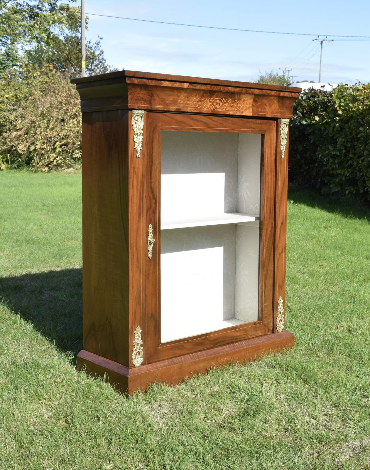 Victorian Walnut Inlaid Cabinet photo furniture
