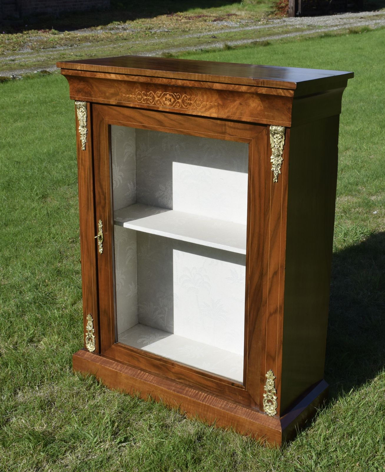 Victorian Walnut Inlaid Cabinet photo vinterior
