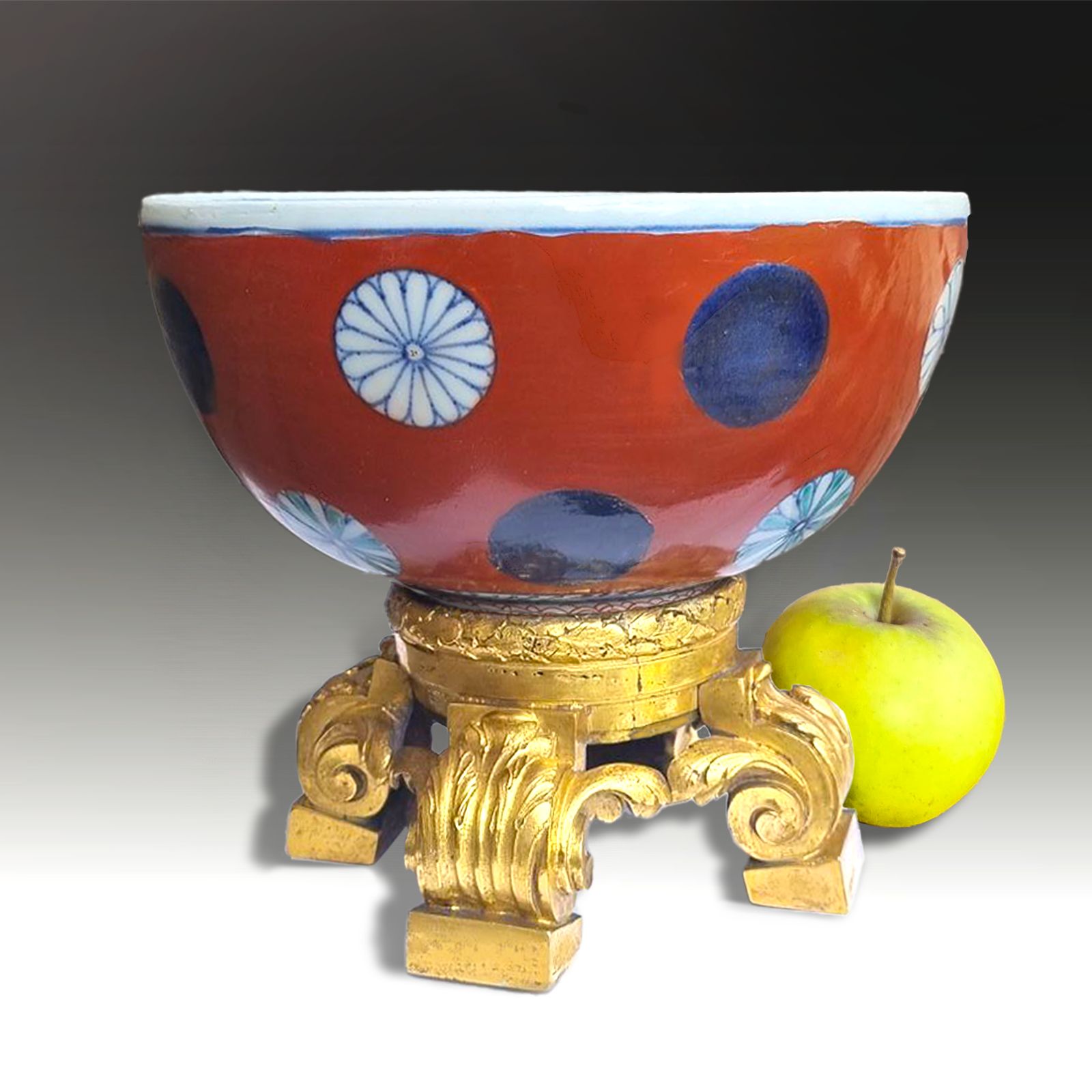 18th Century Chinese Imari Bowl Ormolu Mounted French Louis XVI  Exceptional photo for sale