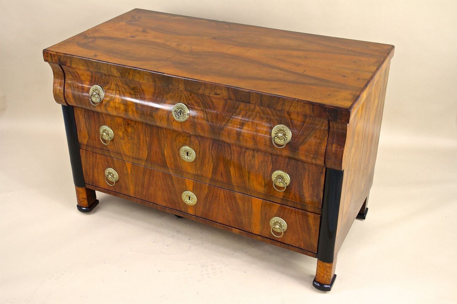 19th Century Biedermeier Chest Of Drawers/ Commmode, Hand Polished, At Ca. 1825 photo 5980.0