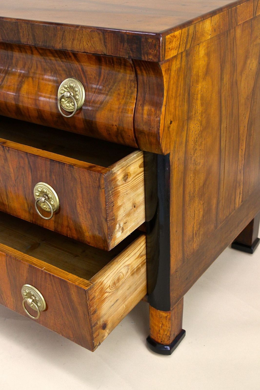 19th Century Biedermeier Chest Of Drawers/ Commmode, Hand Polished, At Ca. 1825 photo buy