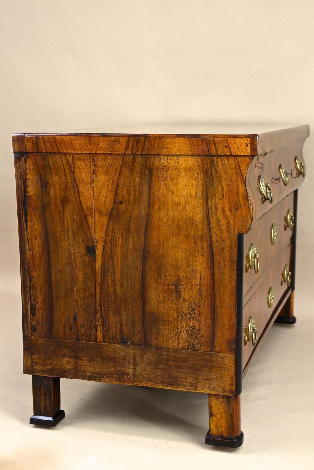 photo vinterior 19th Century Biedermeier Chest Of Drawers/ Commmode, Hand Polished, At Ca. 1825