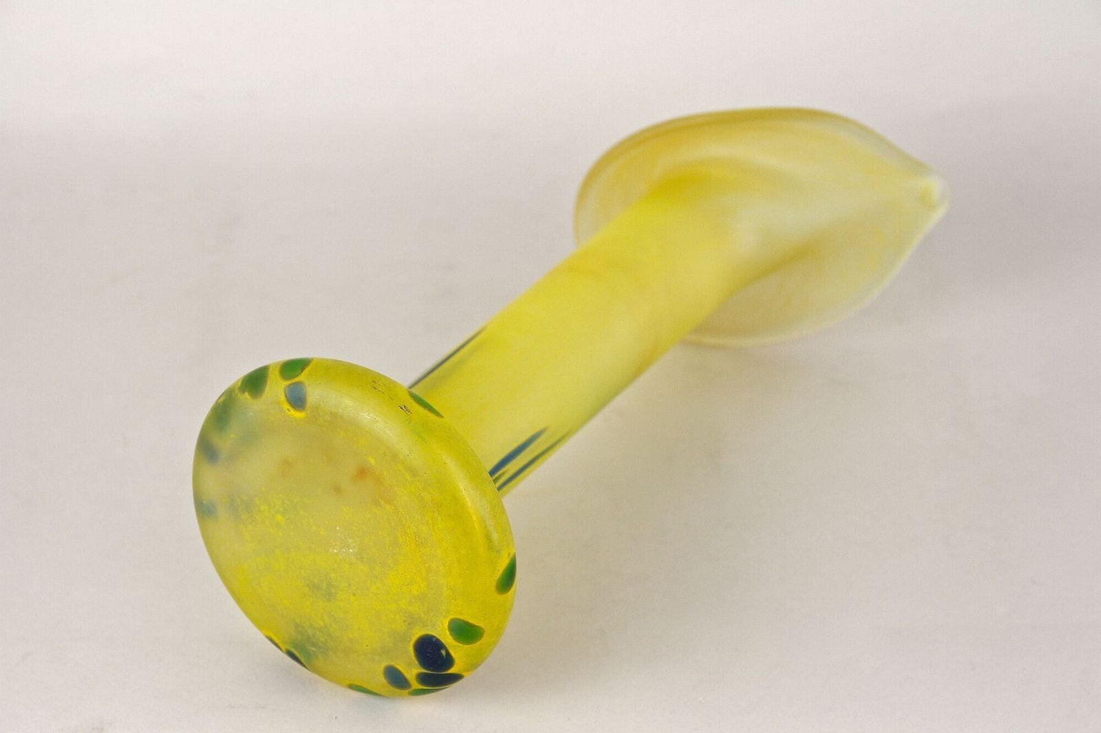 photo buy 20th Century Yellow Art Nouveau Vase, Bohemian Glass, Cz Ca. 1910