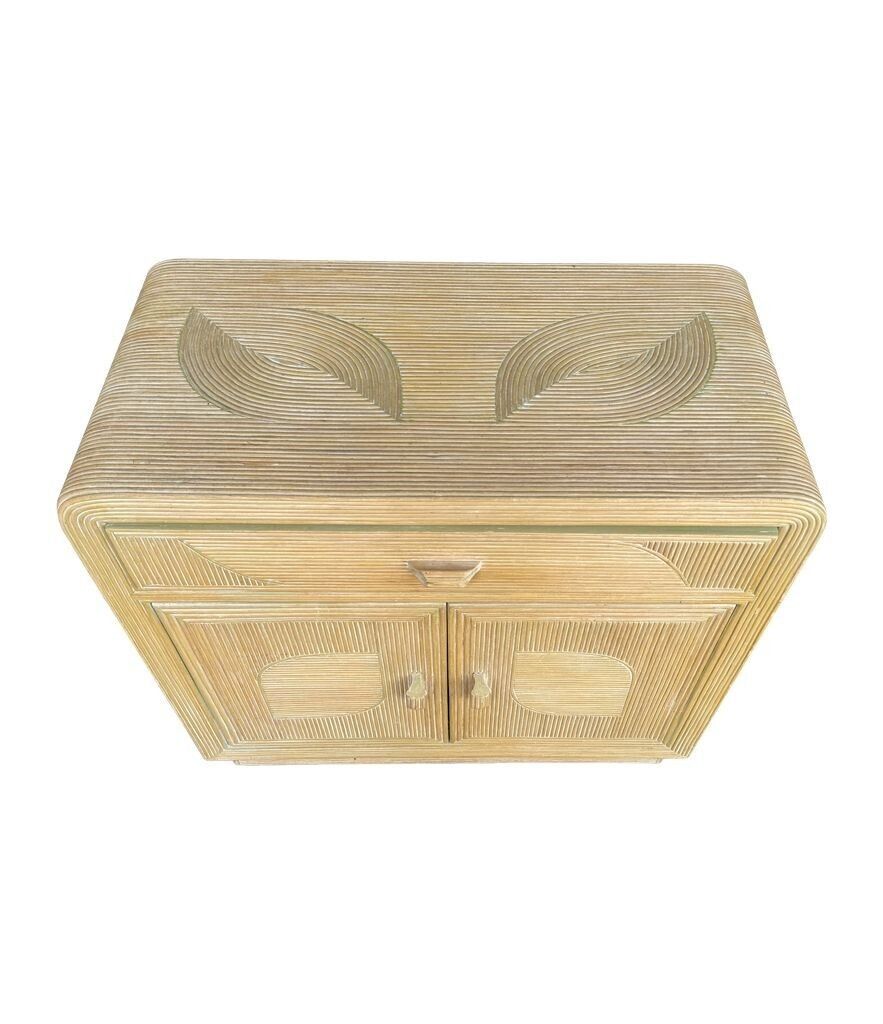 An Italian 1970s Pencil Reed Bamboo Cabinet By Vivai Del Sud photo buy