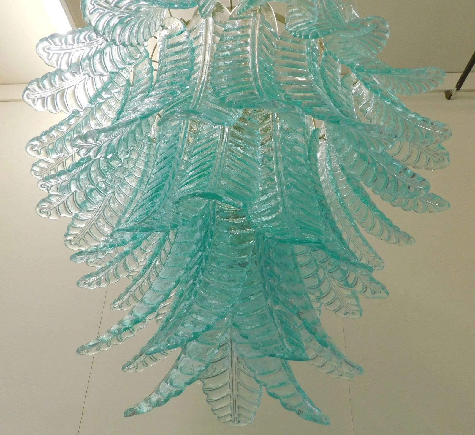 Aquamarine Murano Fern Chandelier photo 6702.0
