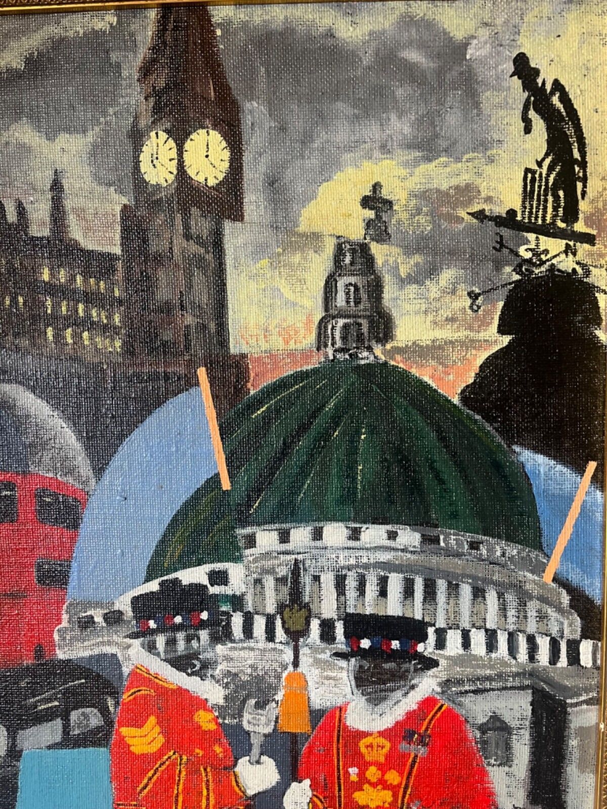 photo for sale Large Oil Painting ‘The Spirit Of London’ Original & Vibrant Work