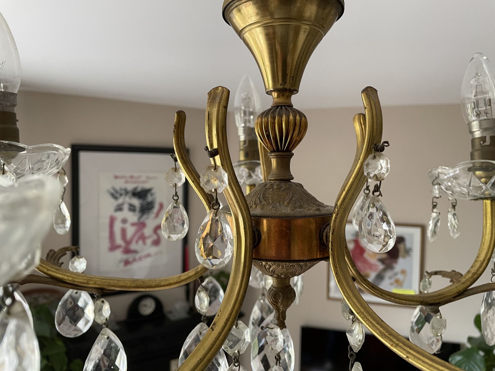 19th Century French Crystal Chandelier photo vinterior