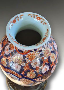 Early Fukagawa Early Meiji Period Large Vase Circa 1875 photo Home Decor