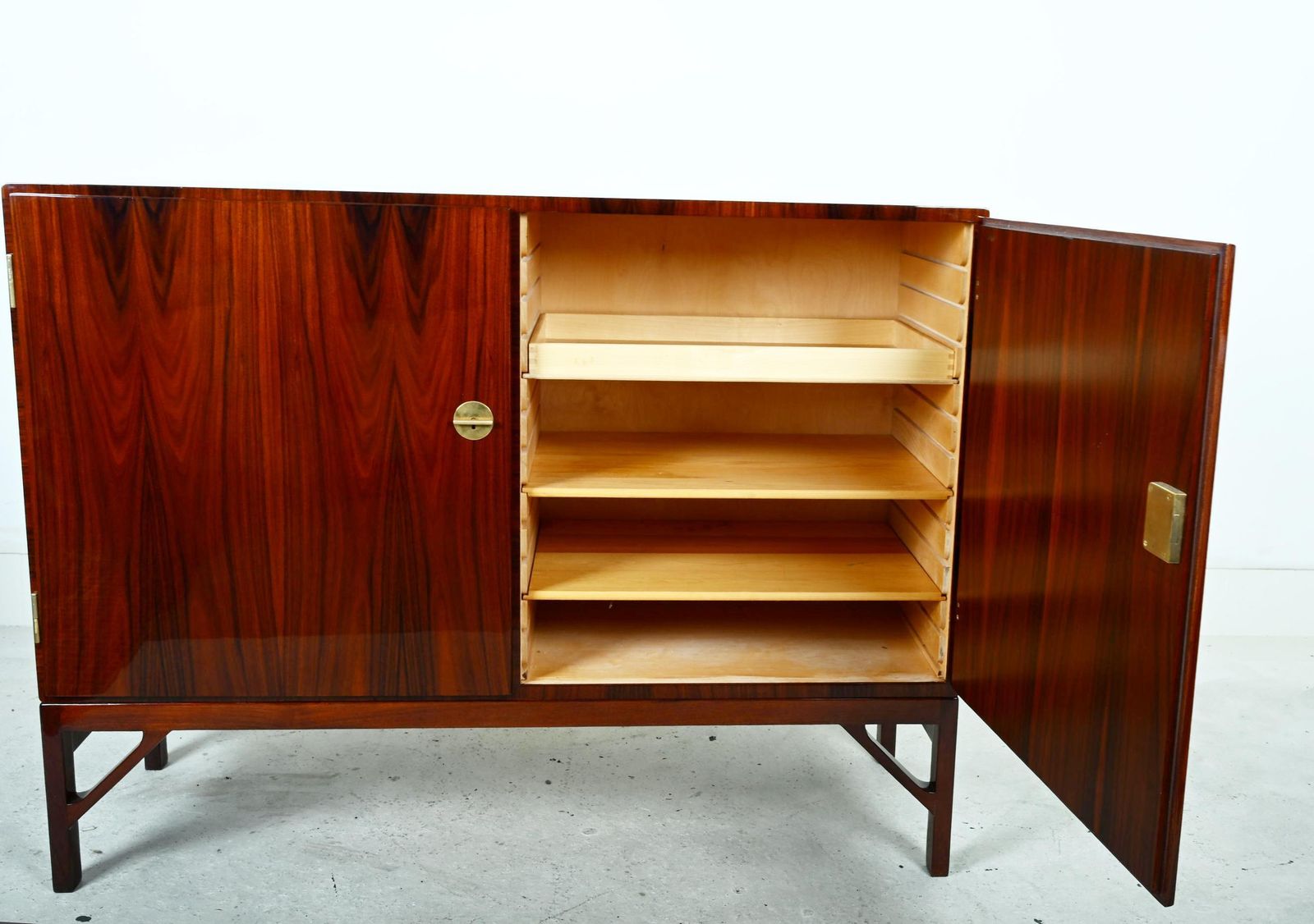 photo buy Rare Børge Mogensen Hardwood China Cabinet Model 232
