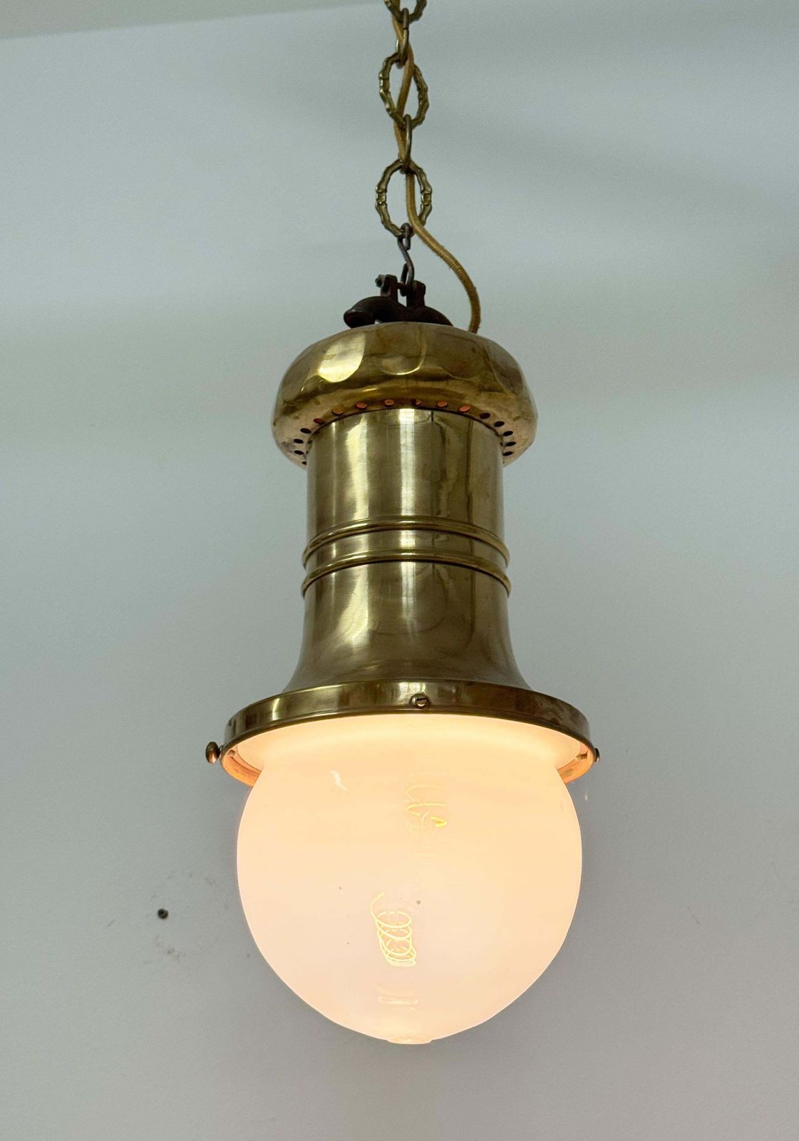 photo vintage Art Nouveau Department Store Or Factory Lamp