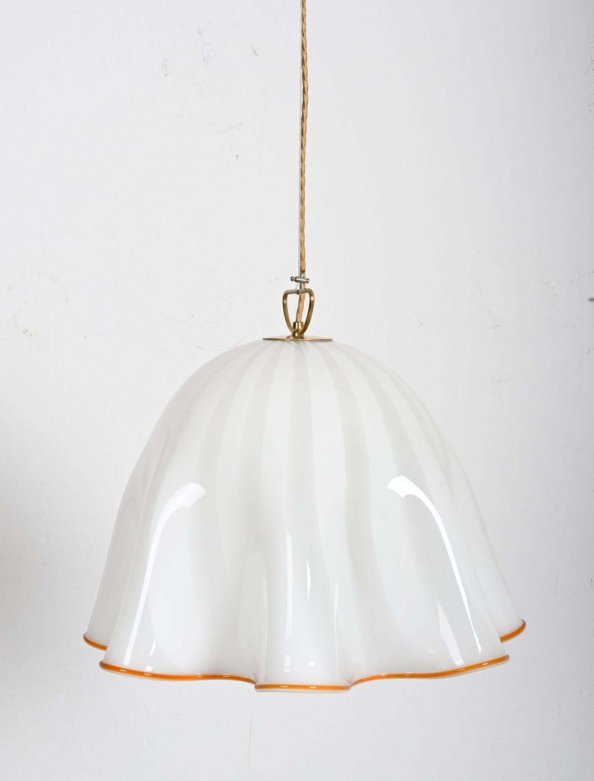 Large Fazzoletto Pendant Lamp By J.T. Kalmar photo vintage