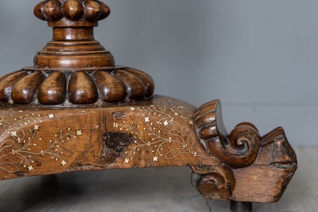 Anglo Indian Antique Wood Plant Stand Or Jardinière photo furniture