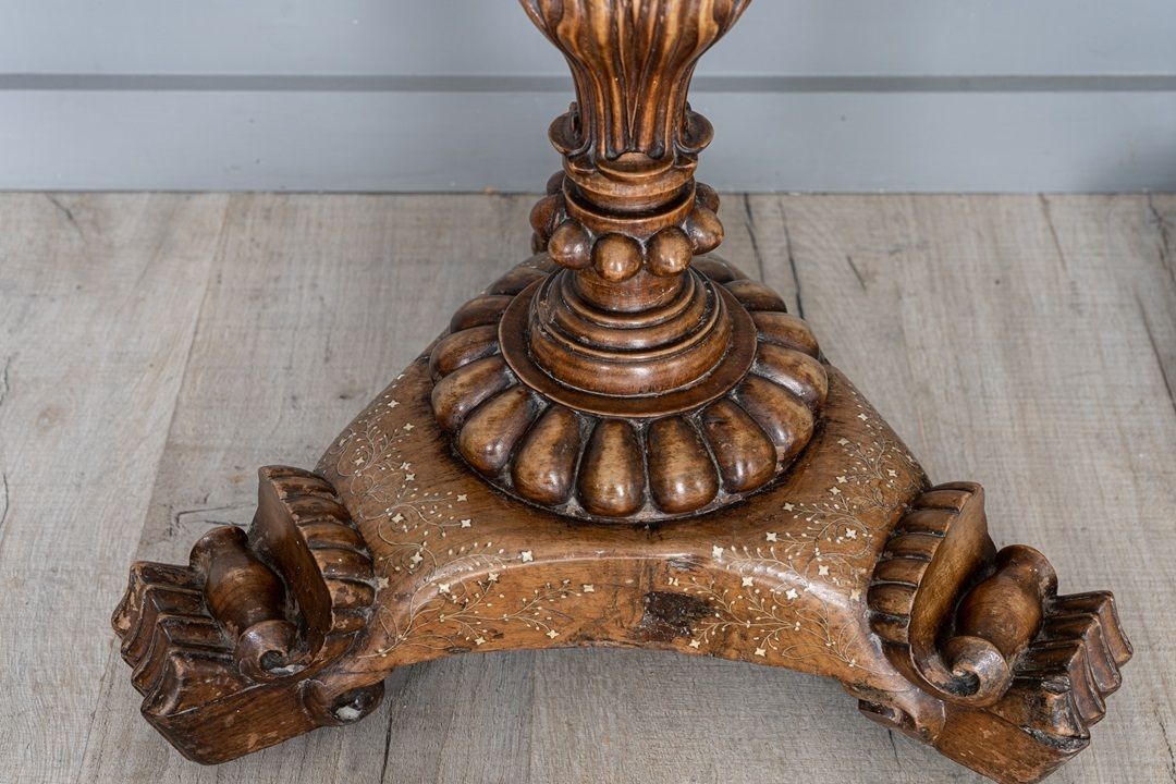 Home Decor Anglo Indian Antique Wood Plant Stand Or Jardinière photo