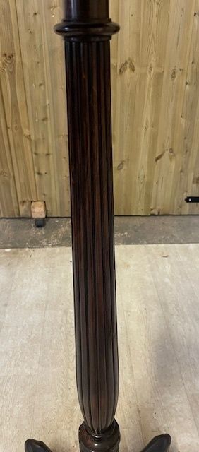 Quality 19th Century Mahogany Torchere With Unusual Carved Animal Feet And A Circular Top photo furniture