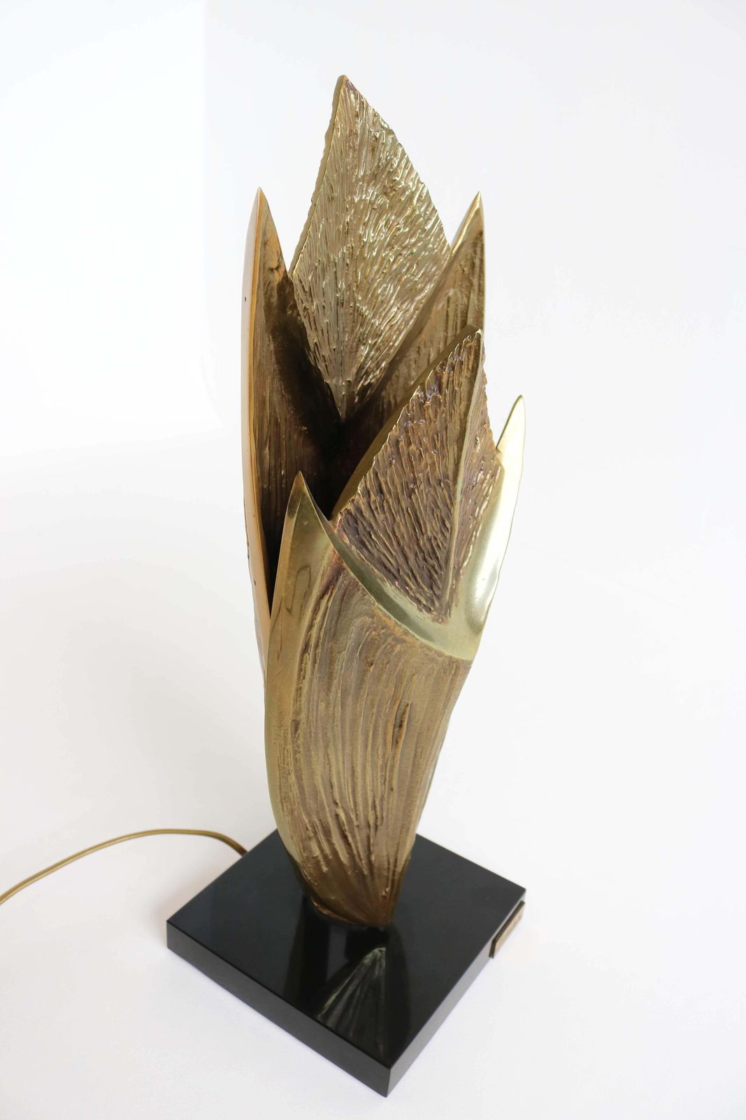 Bronze Table Lamp Cythere By Chrystiane Charles For Maison Charles, France 1970s photo vinterior