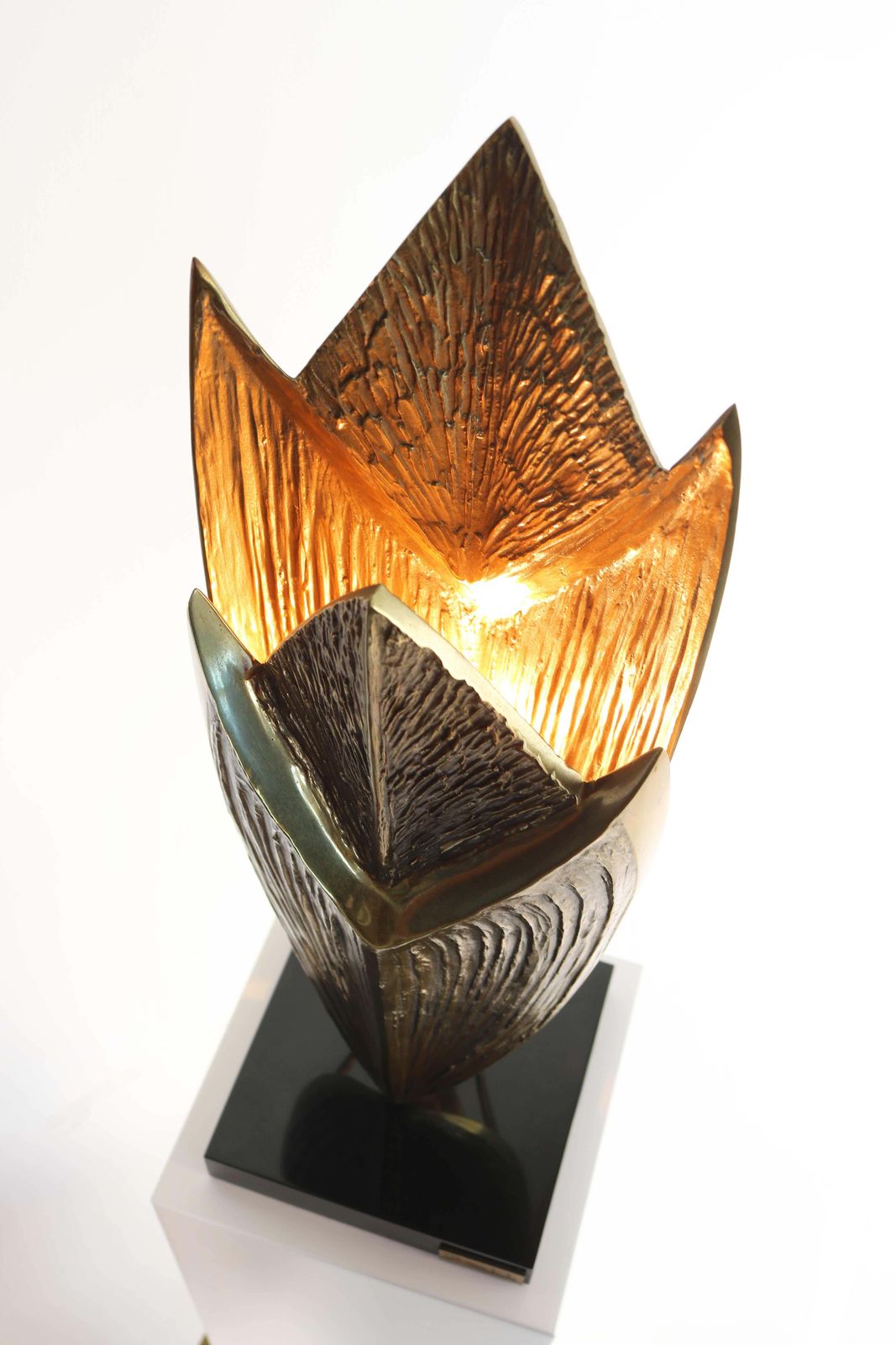 photo furniture Bronze Table Lamp Cythere By Chrystiane Charles For Maison Charles, France 1970s