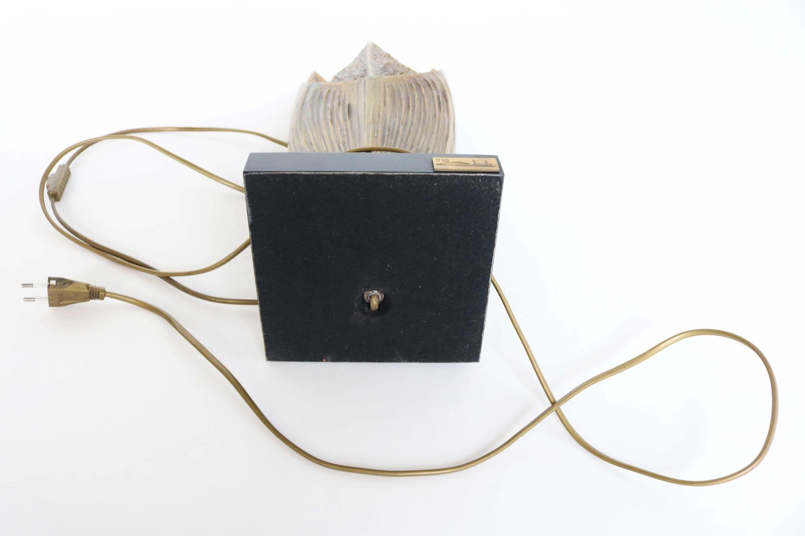 photo buy Bronze Table Lamp Cythere By Chrystiane Charles For Maison Charles, France 1970s
