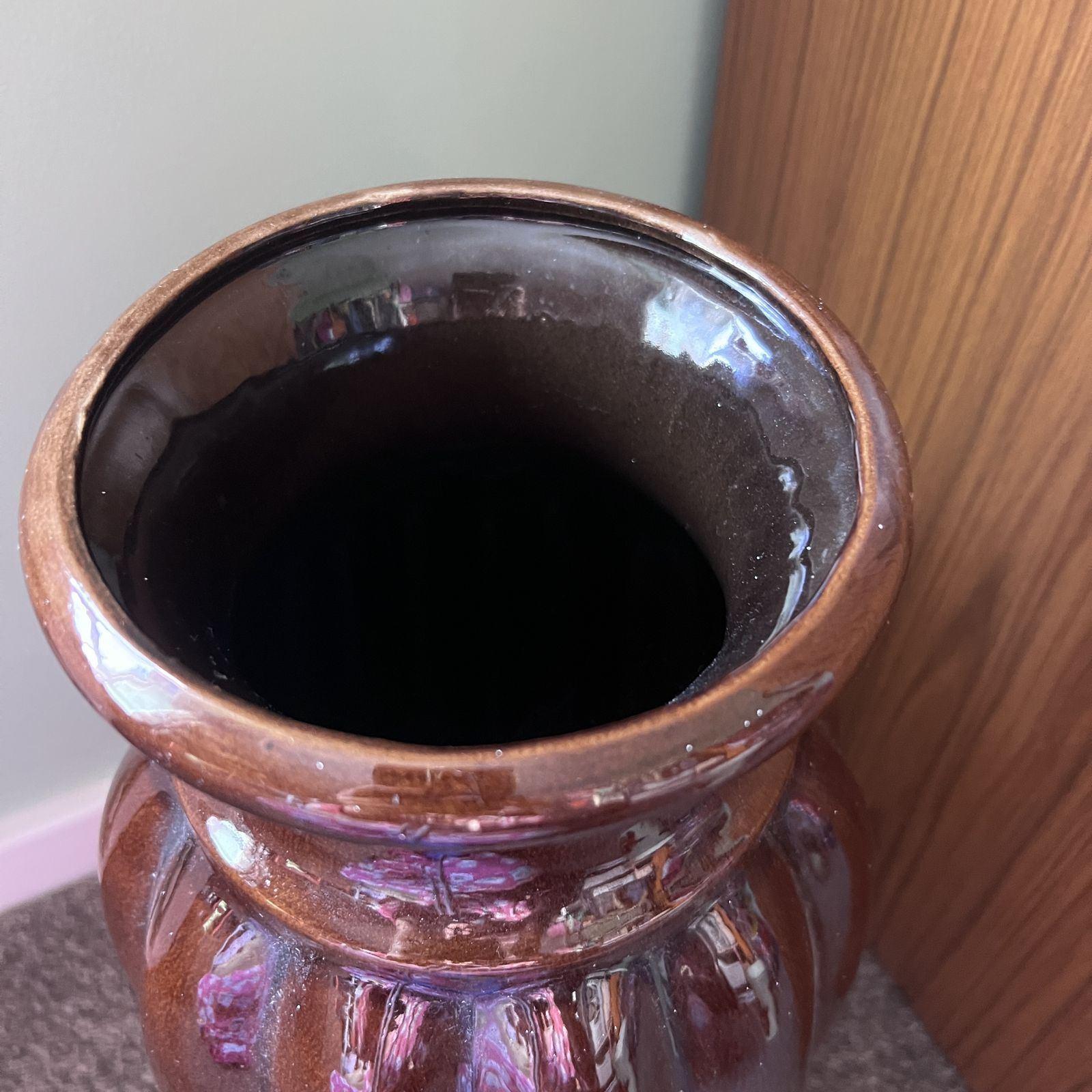 West German Scheurich Keramik Floor Vase Mid Century Modern photo furniture