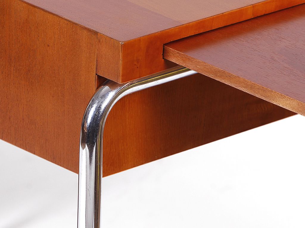 photo for sale Rare Executive Tubular Steel Desk By Mücke Melder, 1930s
