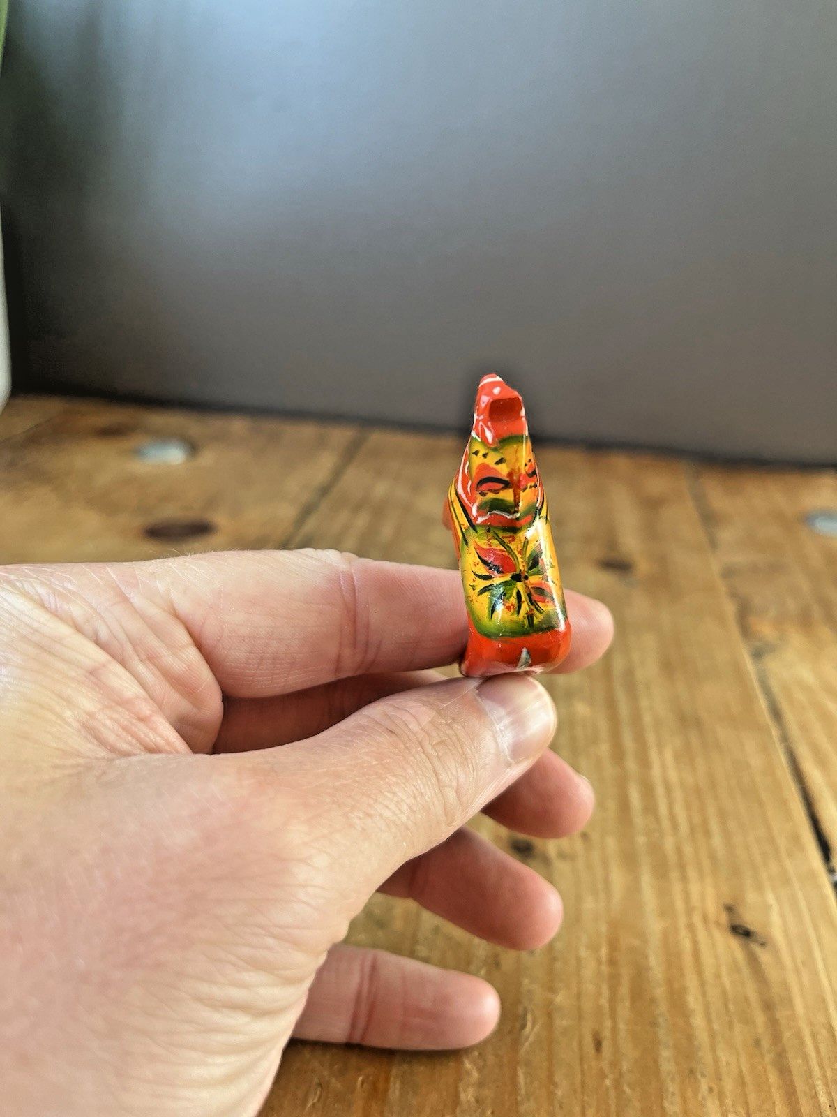Miniature 1.5" Vintage Red Swedish Folk Art Dala Horse Dalahemslojd Dalahast photo buy
