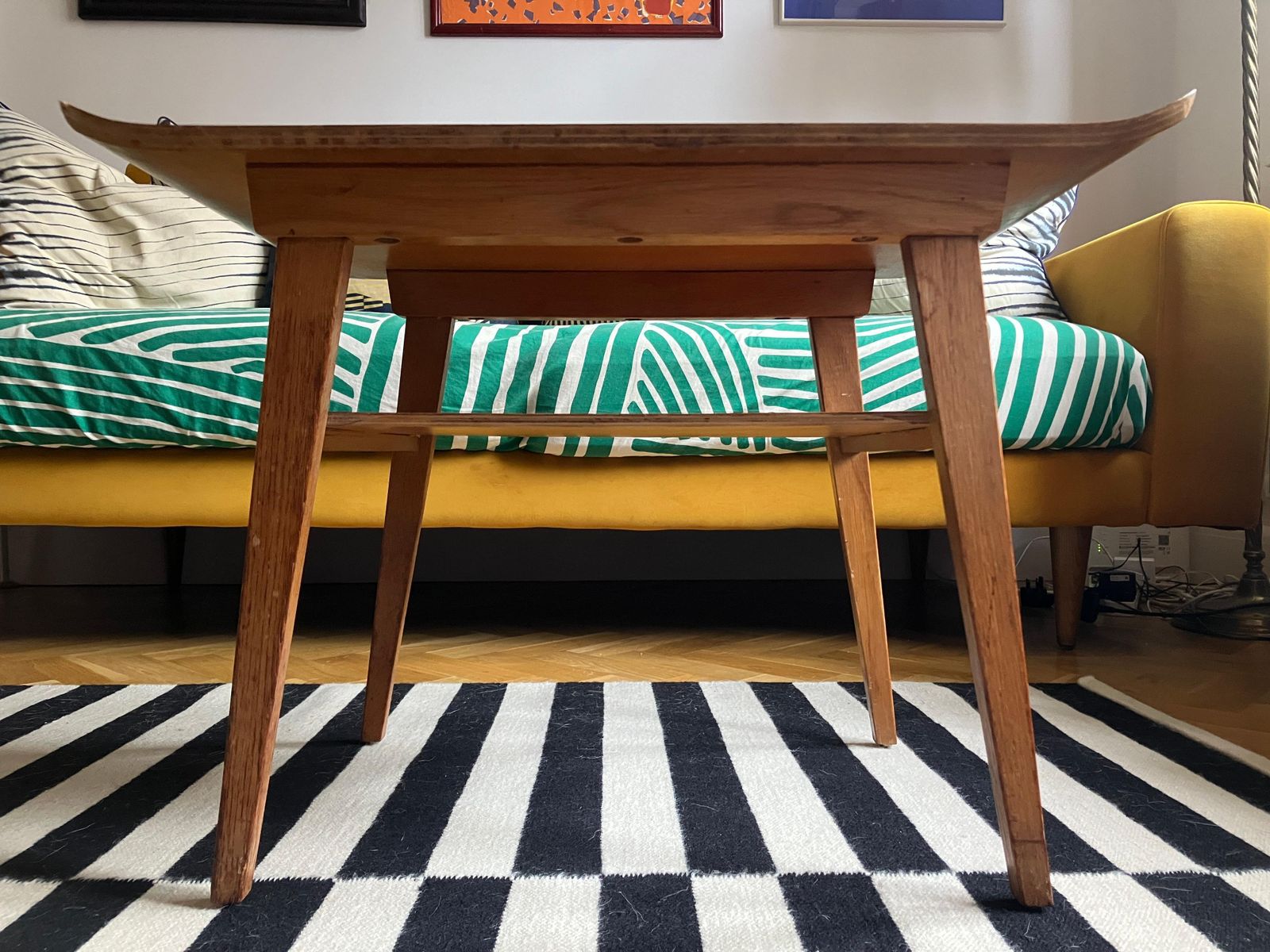 Mid Century 50's English Bent Plywood End Table Coffee Table By Myer photo Furniture