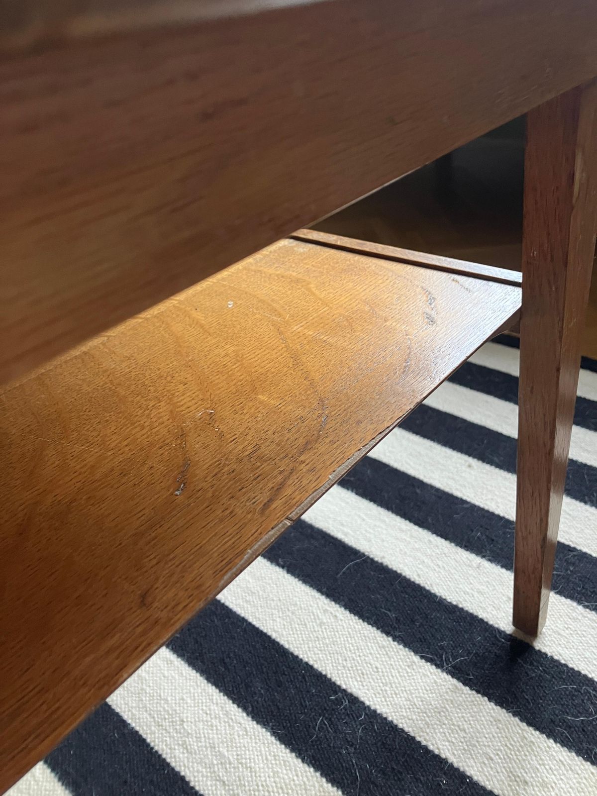Mid Century 50's English Bent Plywood End Table Coffee Table By Myer photo vintage