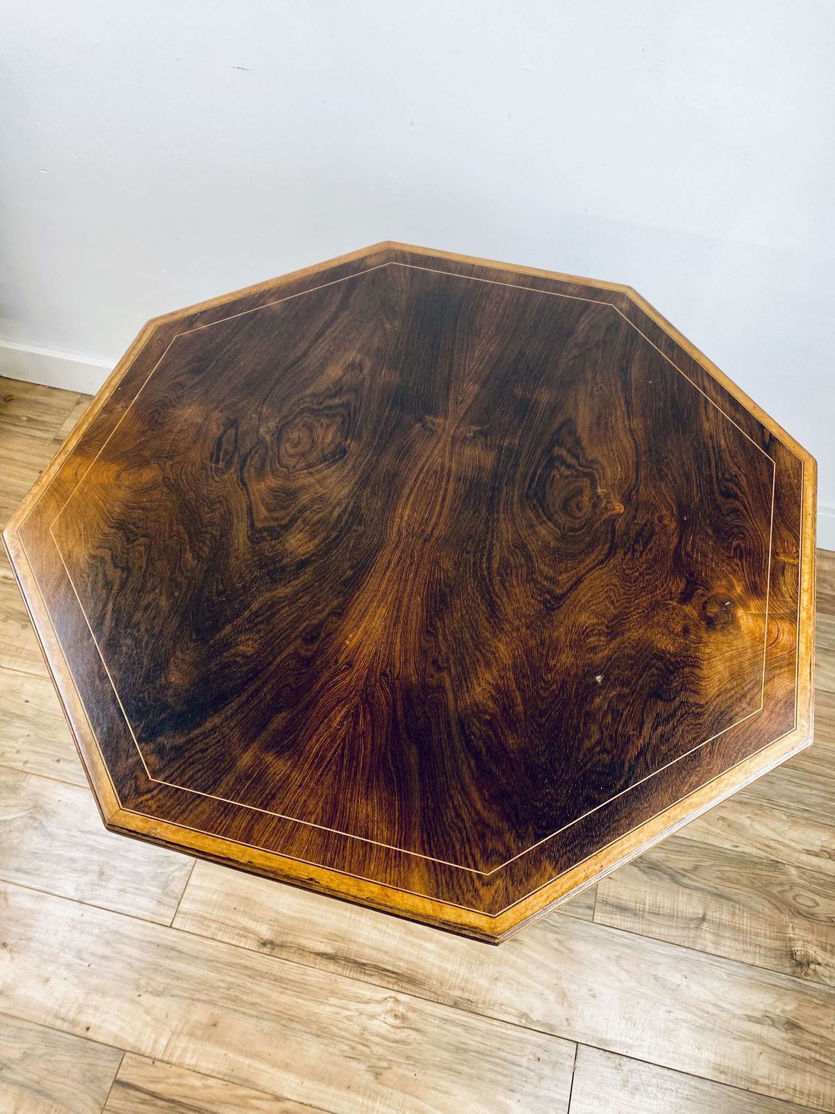 Furniture Aesthetic Movement Inlaid Rosewood Occasional Table. photo