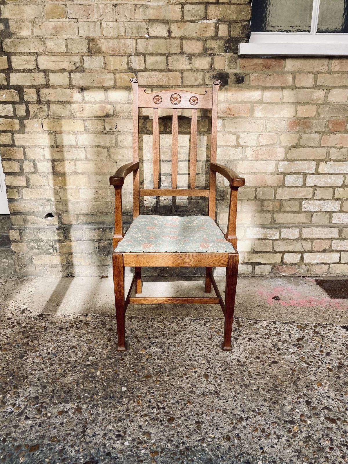 Arts And Crafts Oak Carver Chair photo furniture
