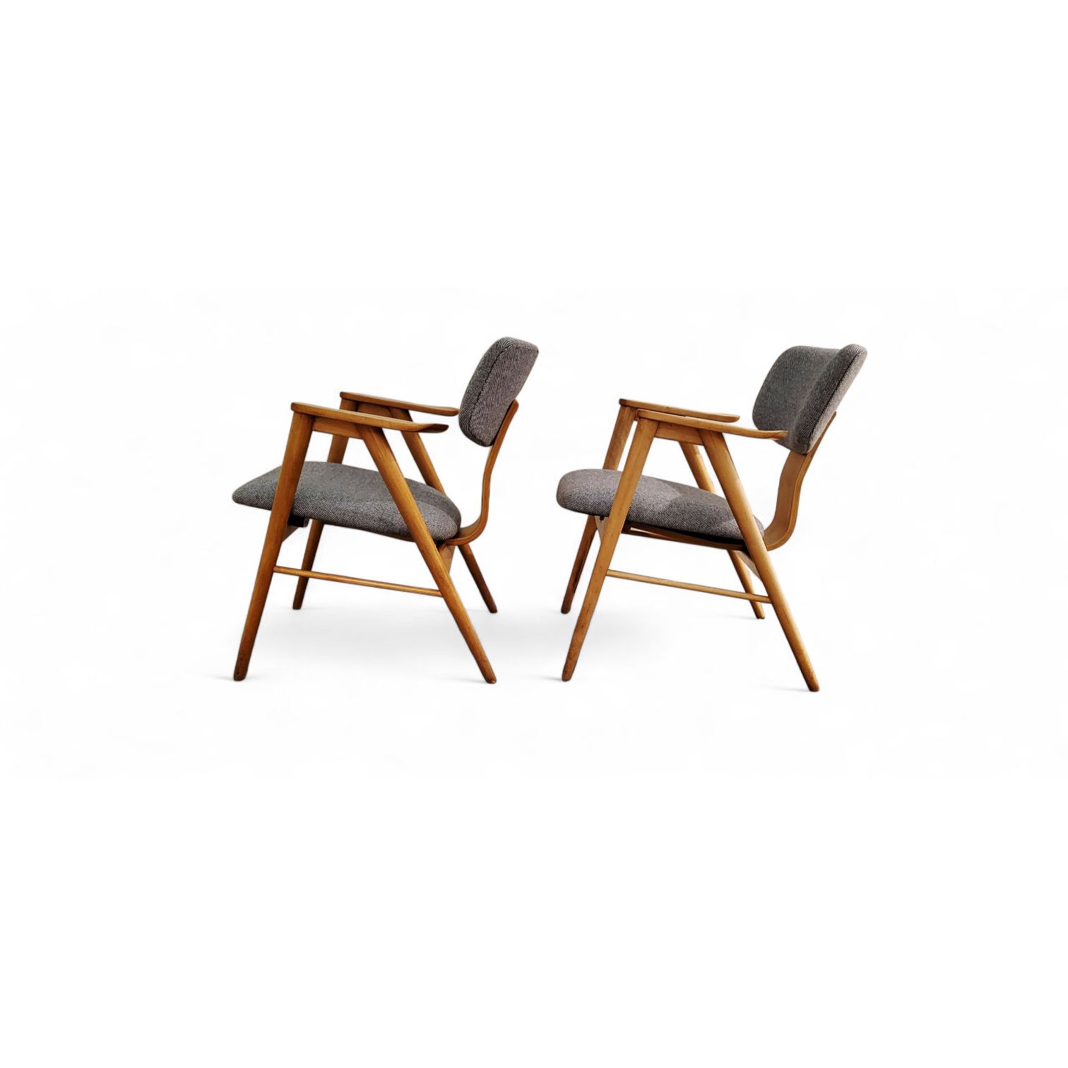 Mid Century Modern Lounge Chair Fb14 By Cees Braakman For Pastoe 1955, Set Of 2 photo 2367.0