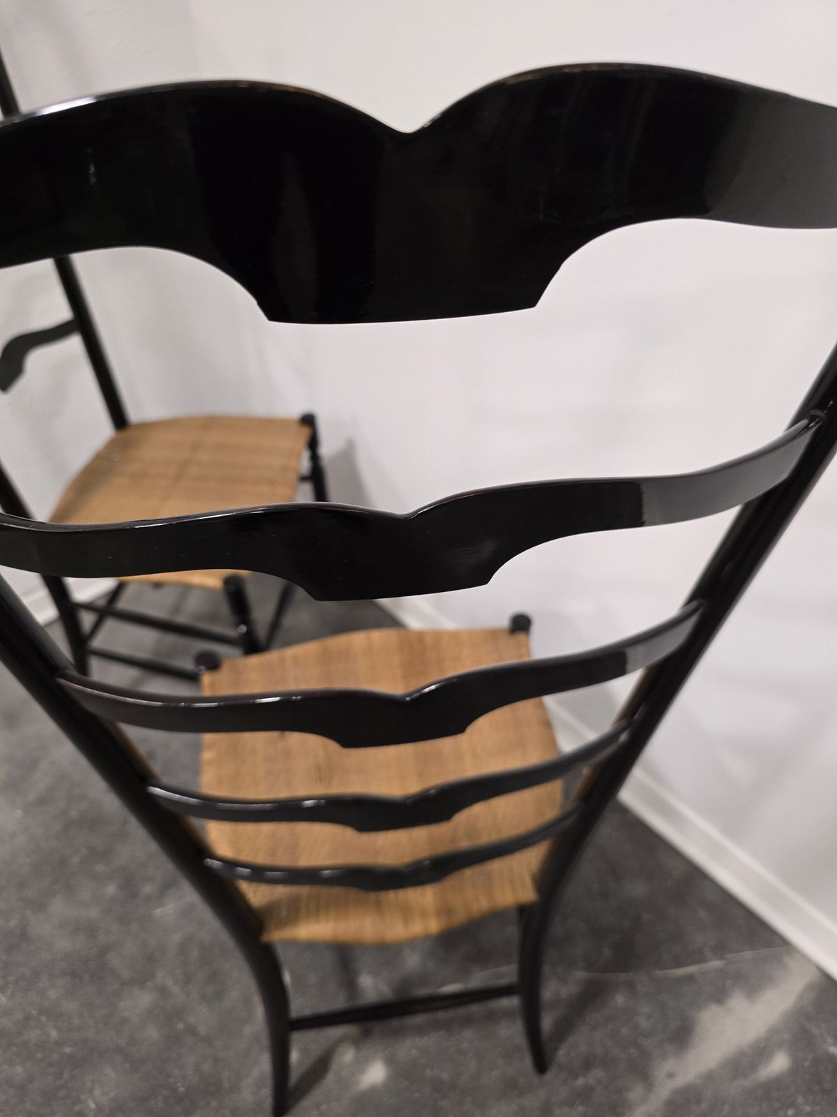 Furniture Paolo Buffa Ladder Chair For Chiavari, Italy 1950s 1 Of 2 photo