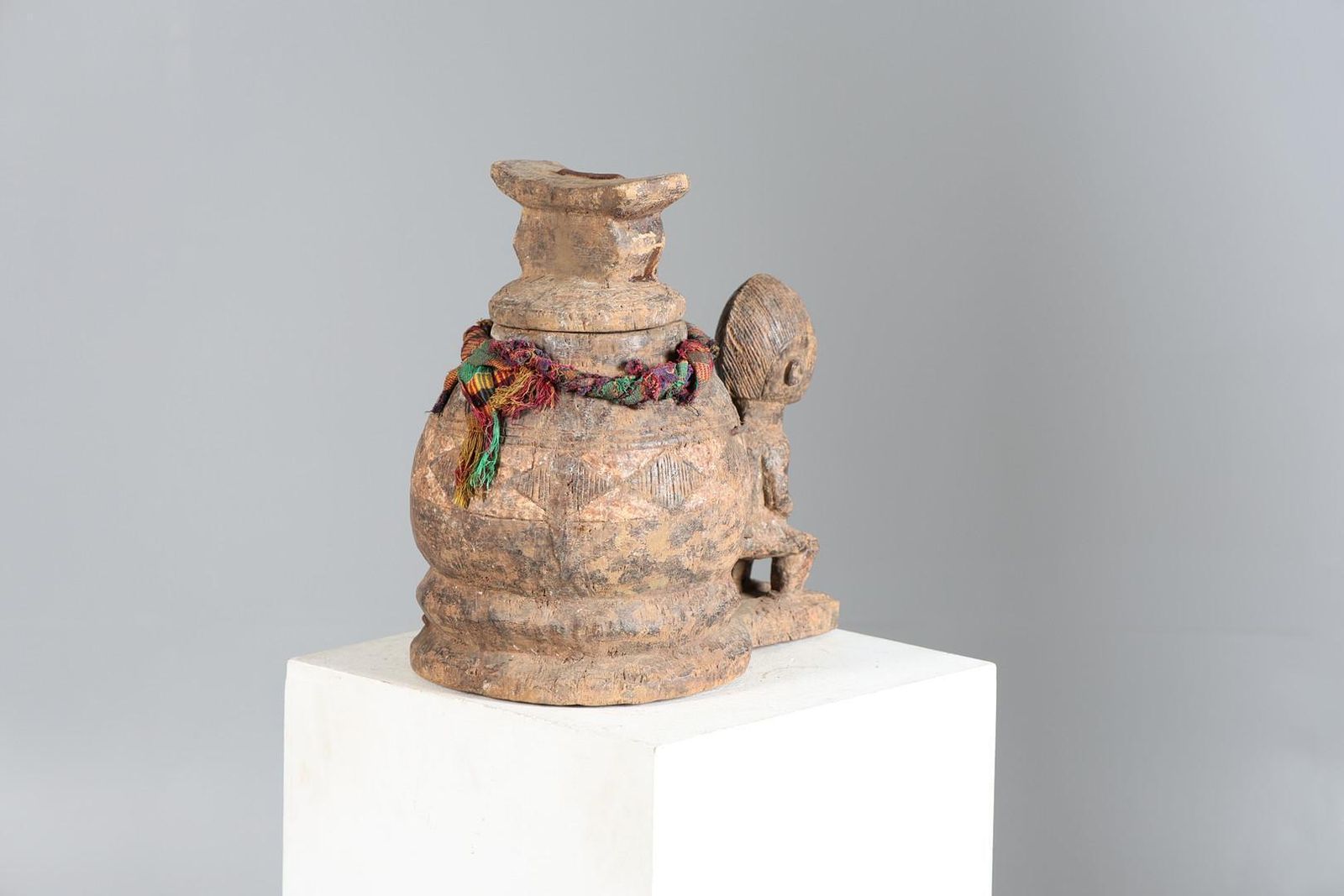 Rare Baule Mouse Oracle Box (Gnamien Kpan) Ivory Coast, Mid 20th Century Carving photo Home Decor