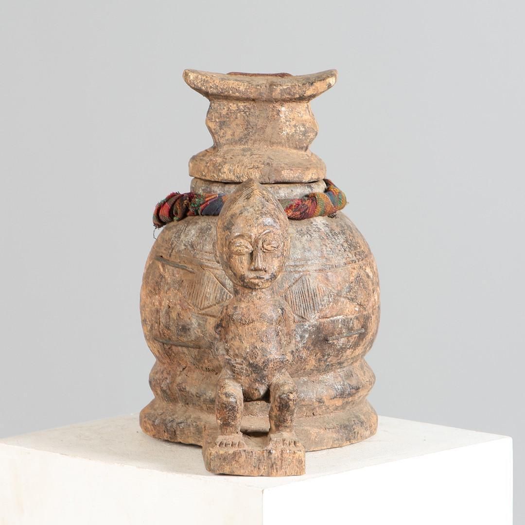 Rare Baule Mouse Oracle Box (Gnamien Kpan) Ivory Coast, Mid 20th Century Carving photo buy