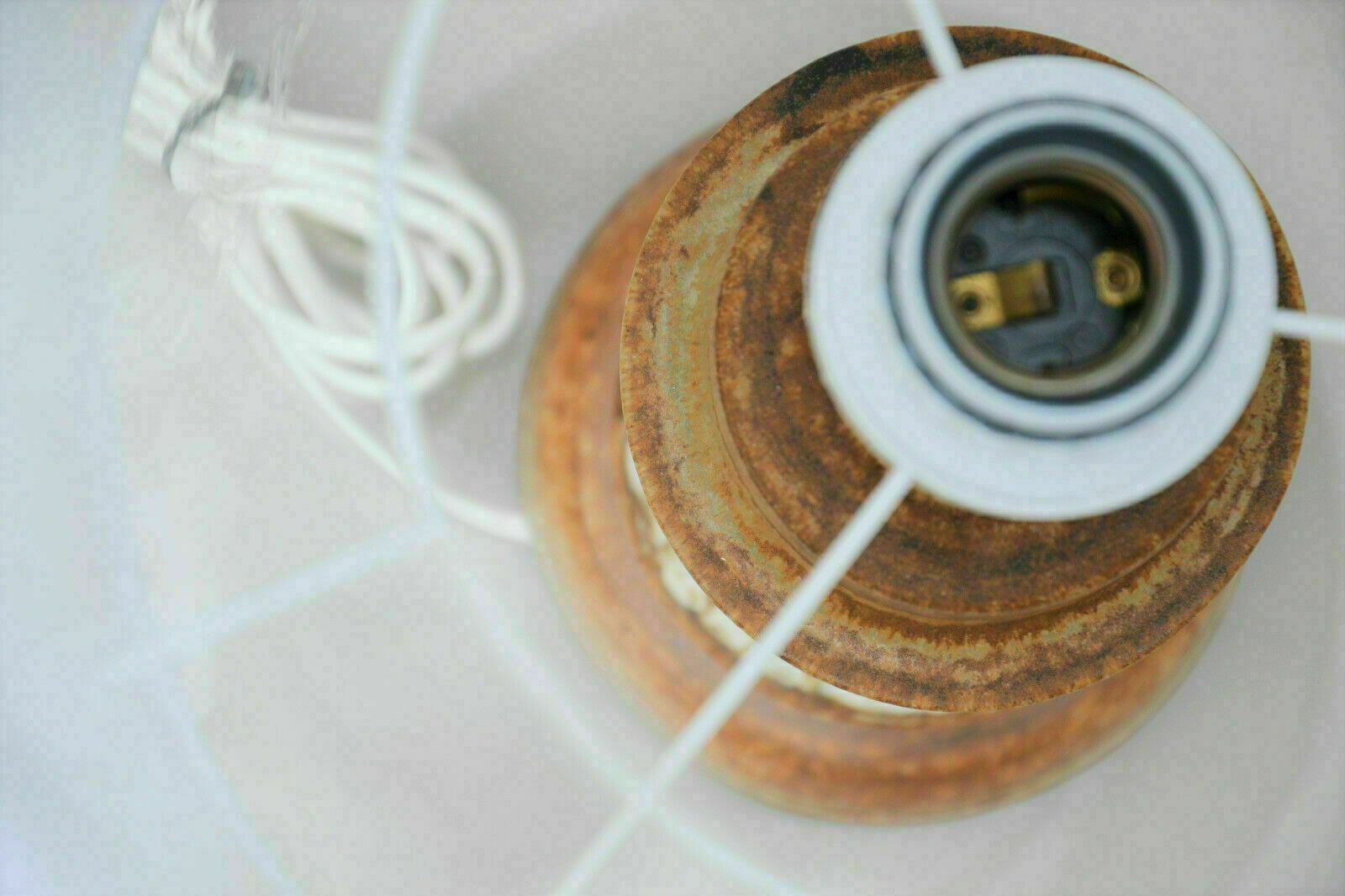 Vintage Danish Style Table Lamp Ego Stengods Atelje Sweden 1960s, Stonewar Base photo buy
