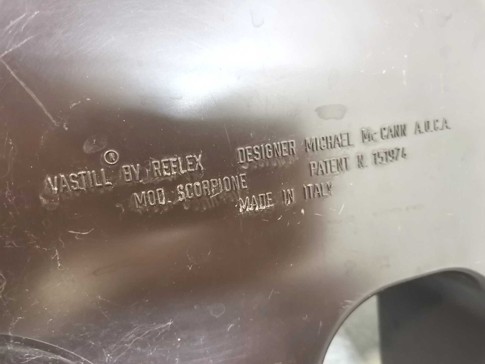 Vastill Dark Brown Plastic Planter By Michael Mccann, 1970s photo vinterior