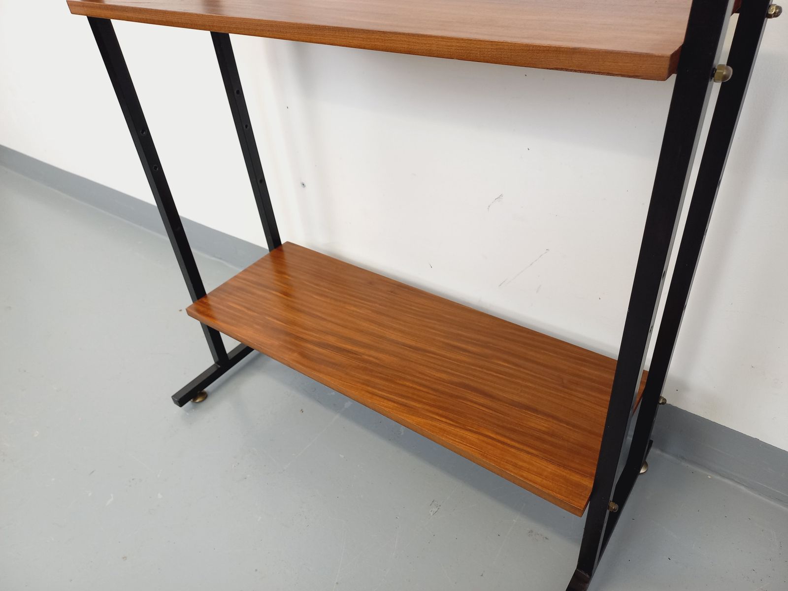 Simple Italian Bookcase In Teak And Metal photo 961.0