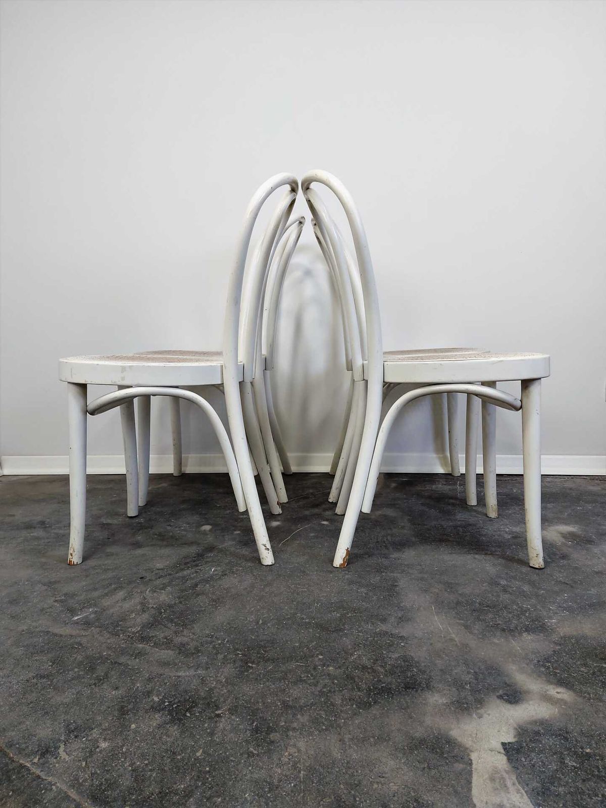 170.0 1 Of 9, Dining Chair, Bentwood Cane, No. 18, 1970s photo