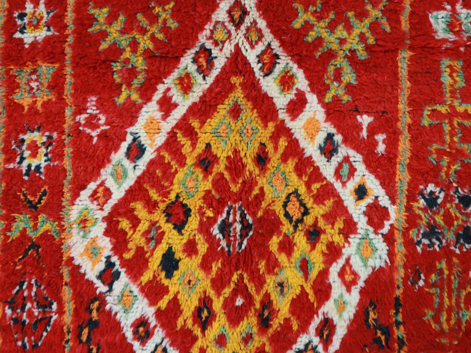 Ajeddig Vintage Moroccan Rug 6'2" X11'5" photo Textiles