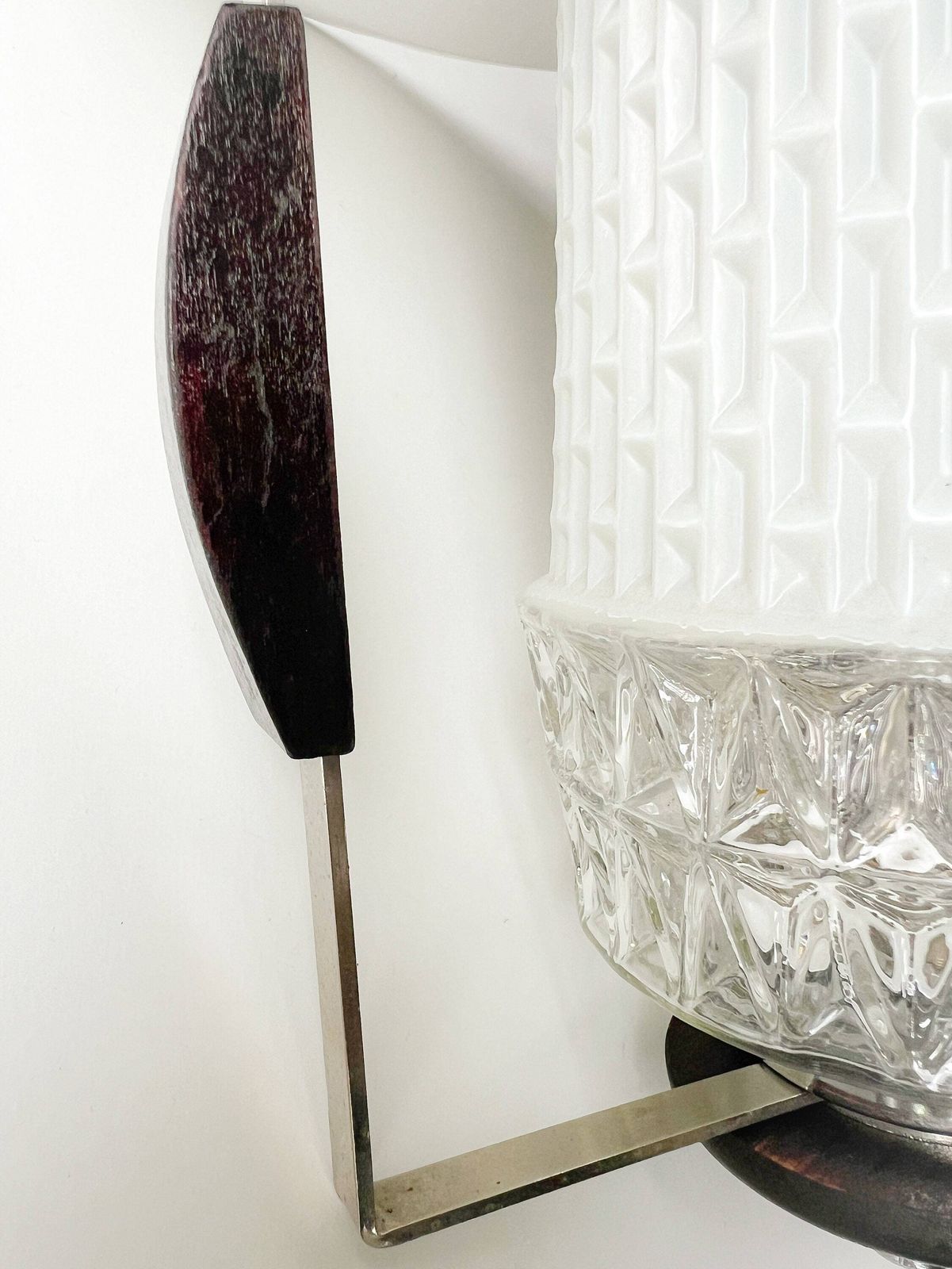 photo furniture Vintage Pendant Lamp   Wood, (Milk) Glass, Metal   Scandinavian Design   Mid Century   50/60s