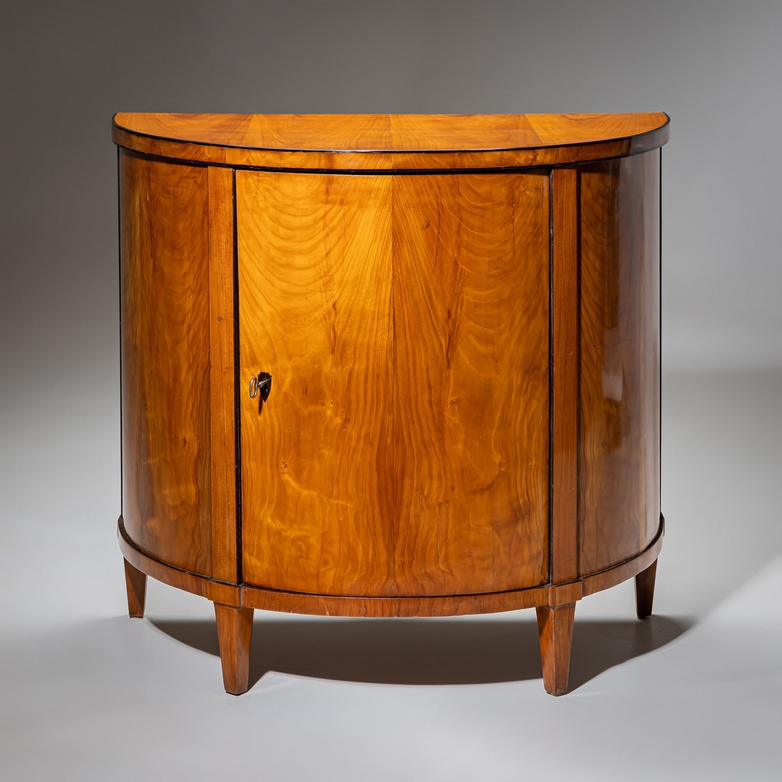 Biedermeier Demilune Cabinet In Cherry, South Germany, Circa 1820