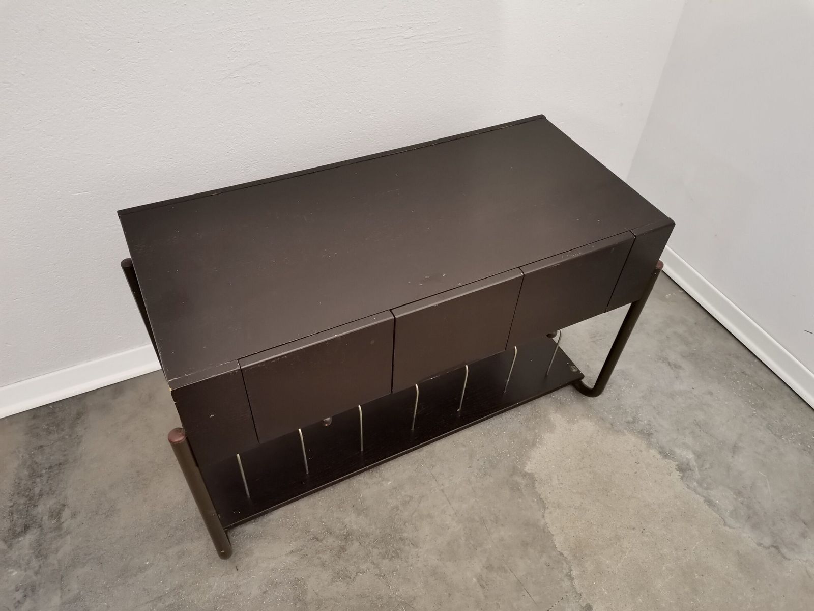 Furniture Side Table, Record Player Stand, 1970s photo