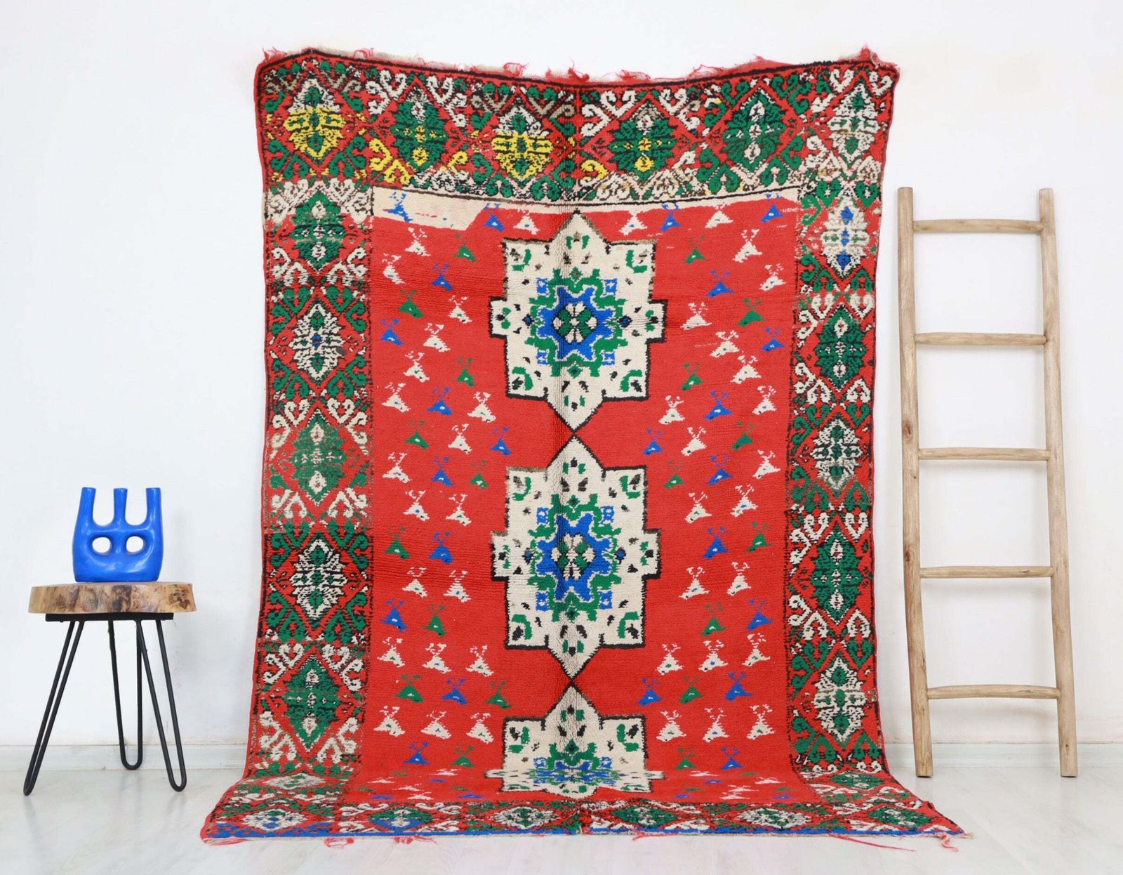 Anqa Vintage Moroccan Rug 5'2" X 8'2"