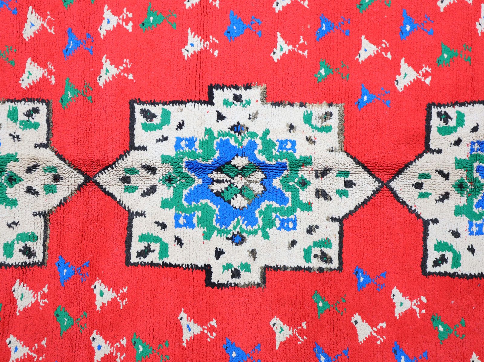 Anqa Vintage Moroccan Rug 5'2" X 8'2" photo Textiles