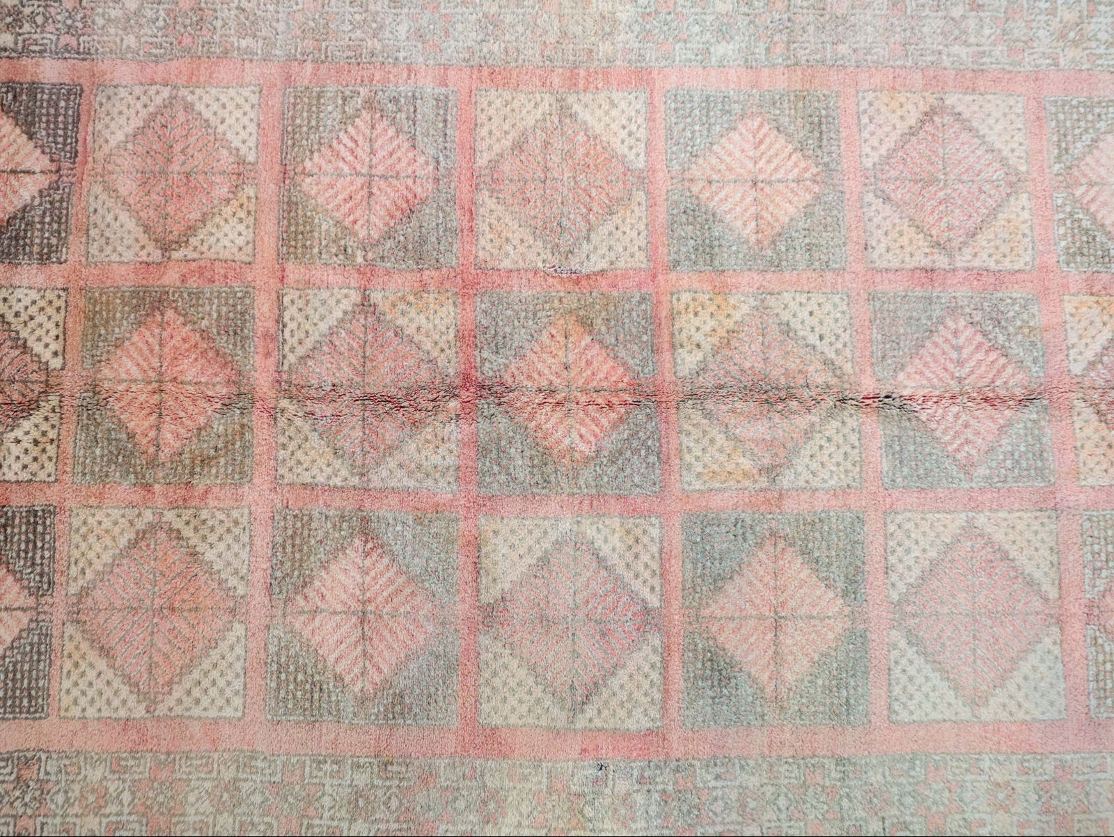 Asaru  Vintage Moroccan Rug  5'3" X 9'2" photo furniture