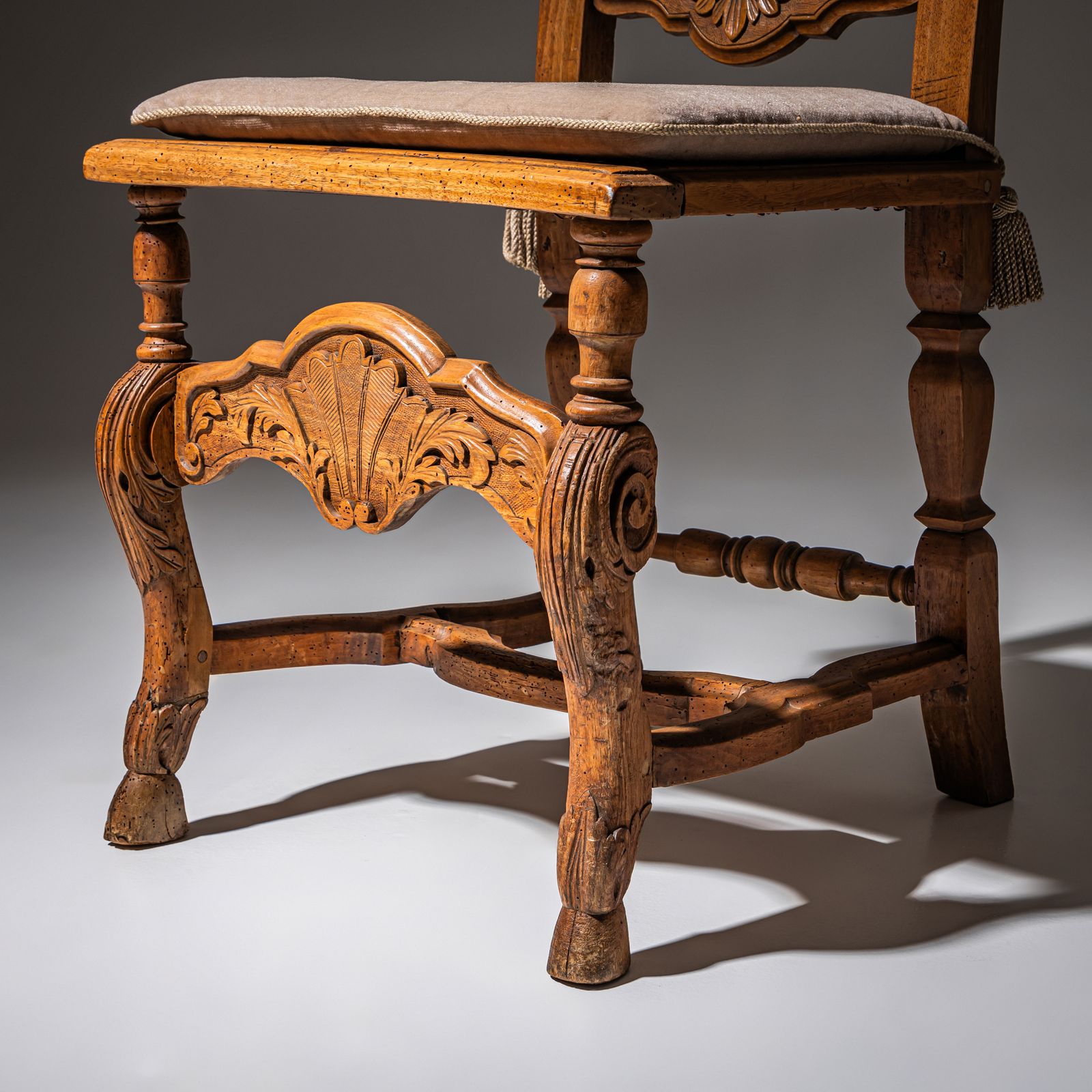 Baroque Walnut Chair, Probably Brunswick, Circa 1750 photo vinterior